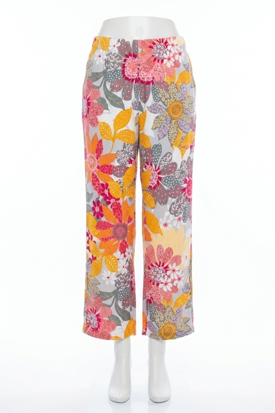 NEW HABITAT floral flood pant in melon